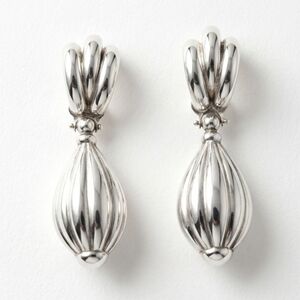 Vintage 925 Sterling Silver Bell Dangle Earrings